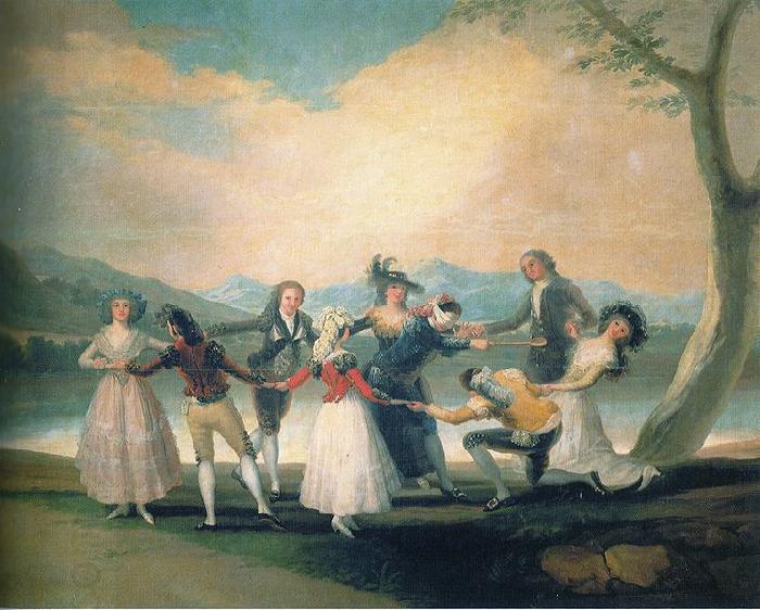 Francisco de Goya Das Blindekuhspiel oil painting picture